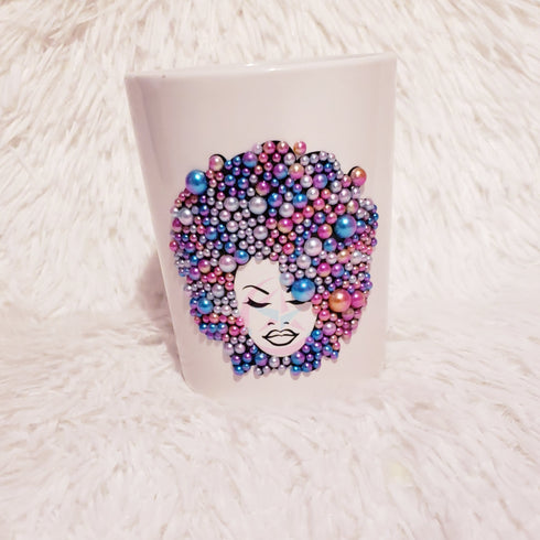 Beaded Silhouette Mug